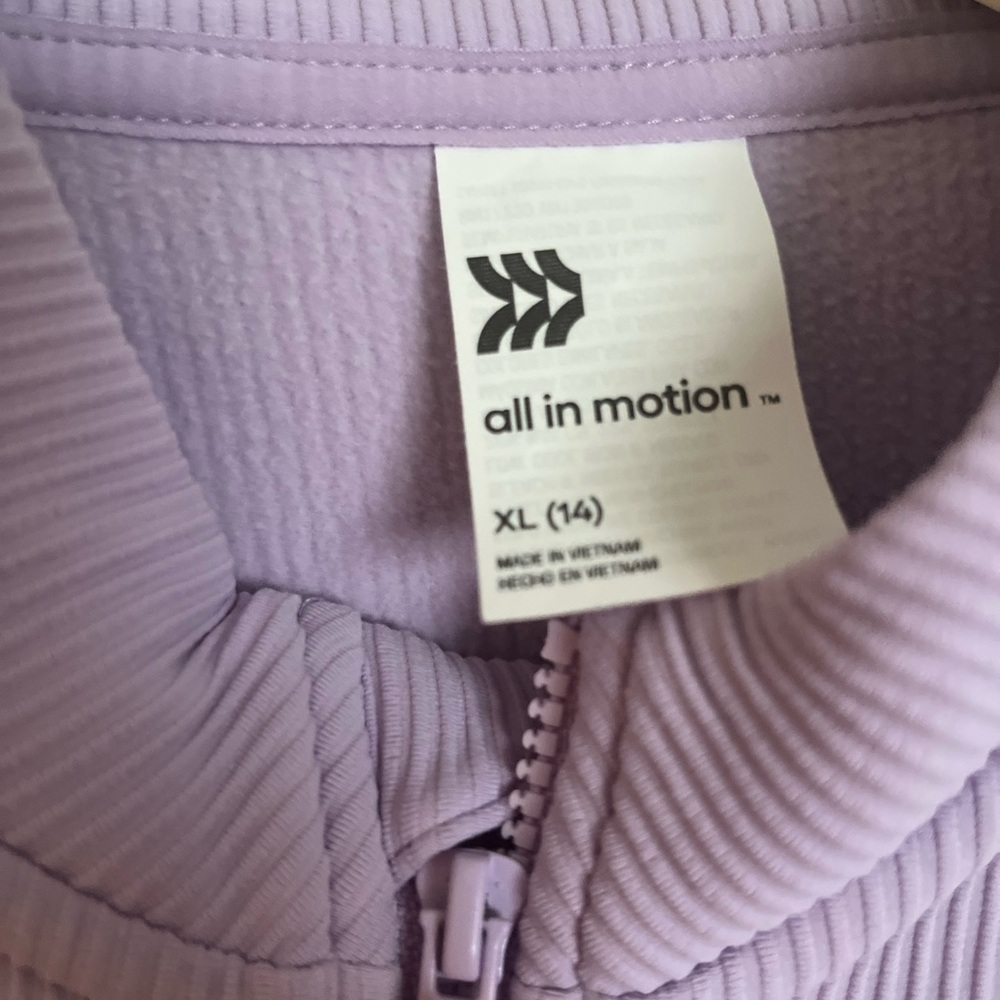 All in motion Purple Zip-Up Jacket - Picture 3 of 3